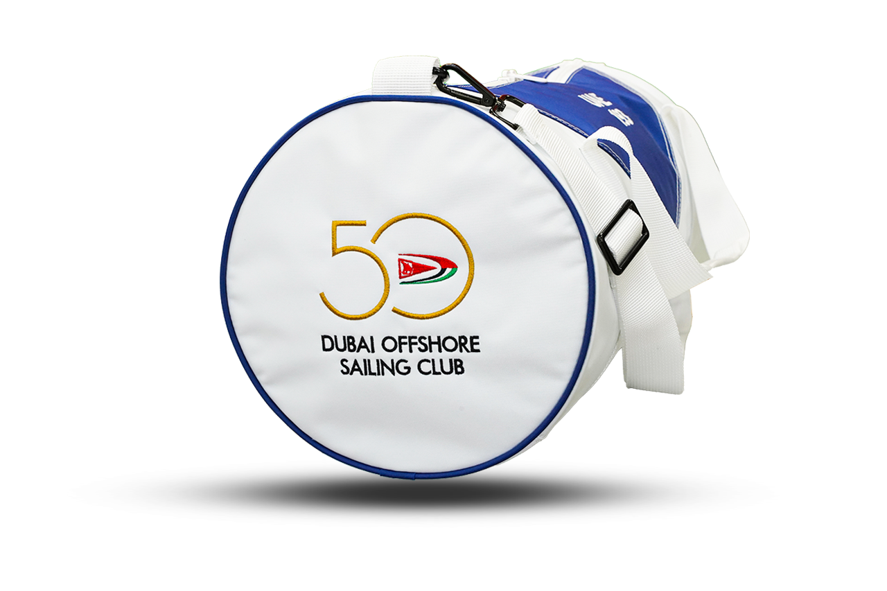 Diamond Custom Duffel Bag with company logo