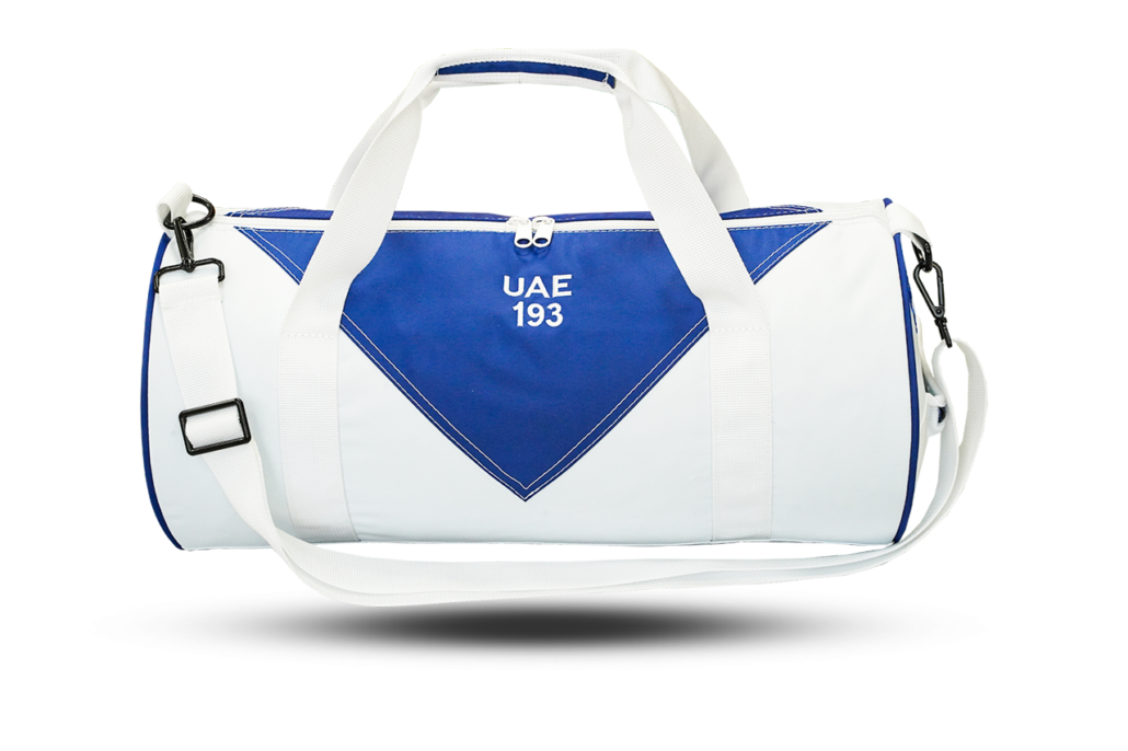 Diamond Custom Duffel Bag with UAE text and number Diamond Custom Duffel Bag with UAE text and number
