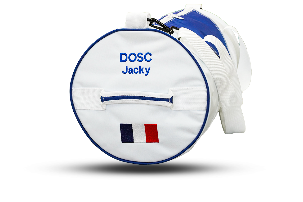 Diamond Custom Duffel Bag with name and flag
