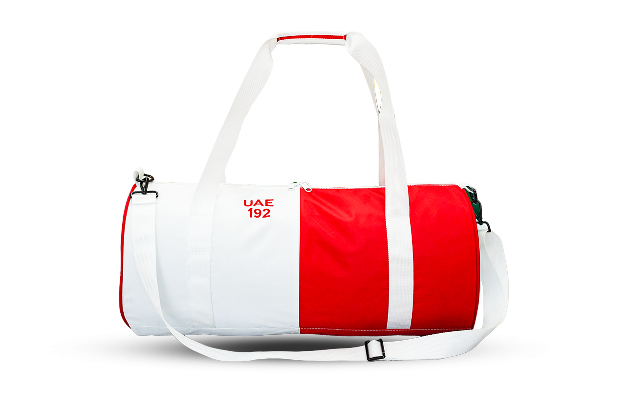 Duality Custom Duffle Bag with UAE text and sail number