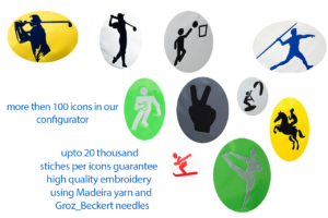 more then 100 icons for custom bags